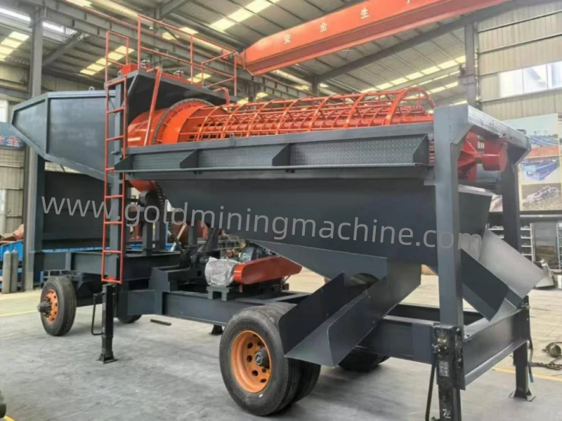 Qrun 50 Ton Mobile Gold-Panning Cart