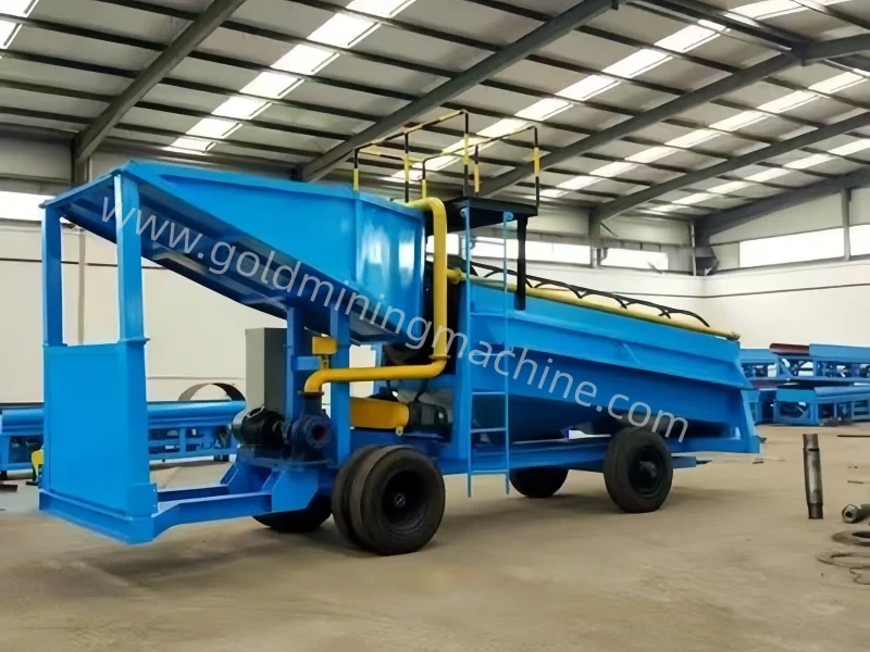Qrun 100 Ton Mobile Gold-Panning Cart
