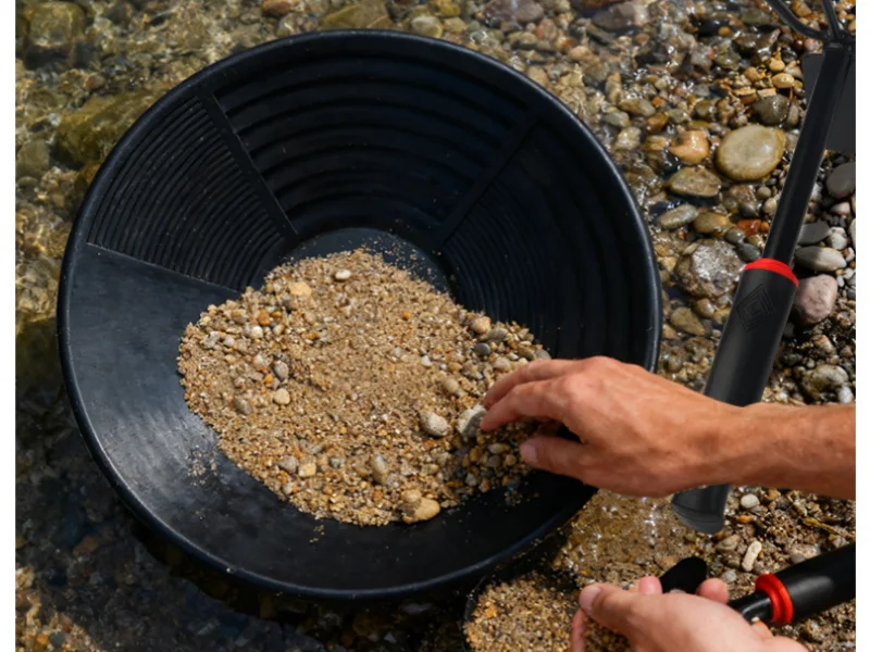 How to pan for gold in a river?